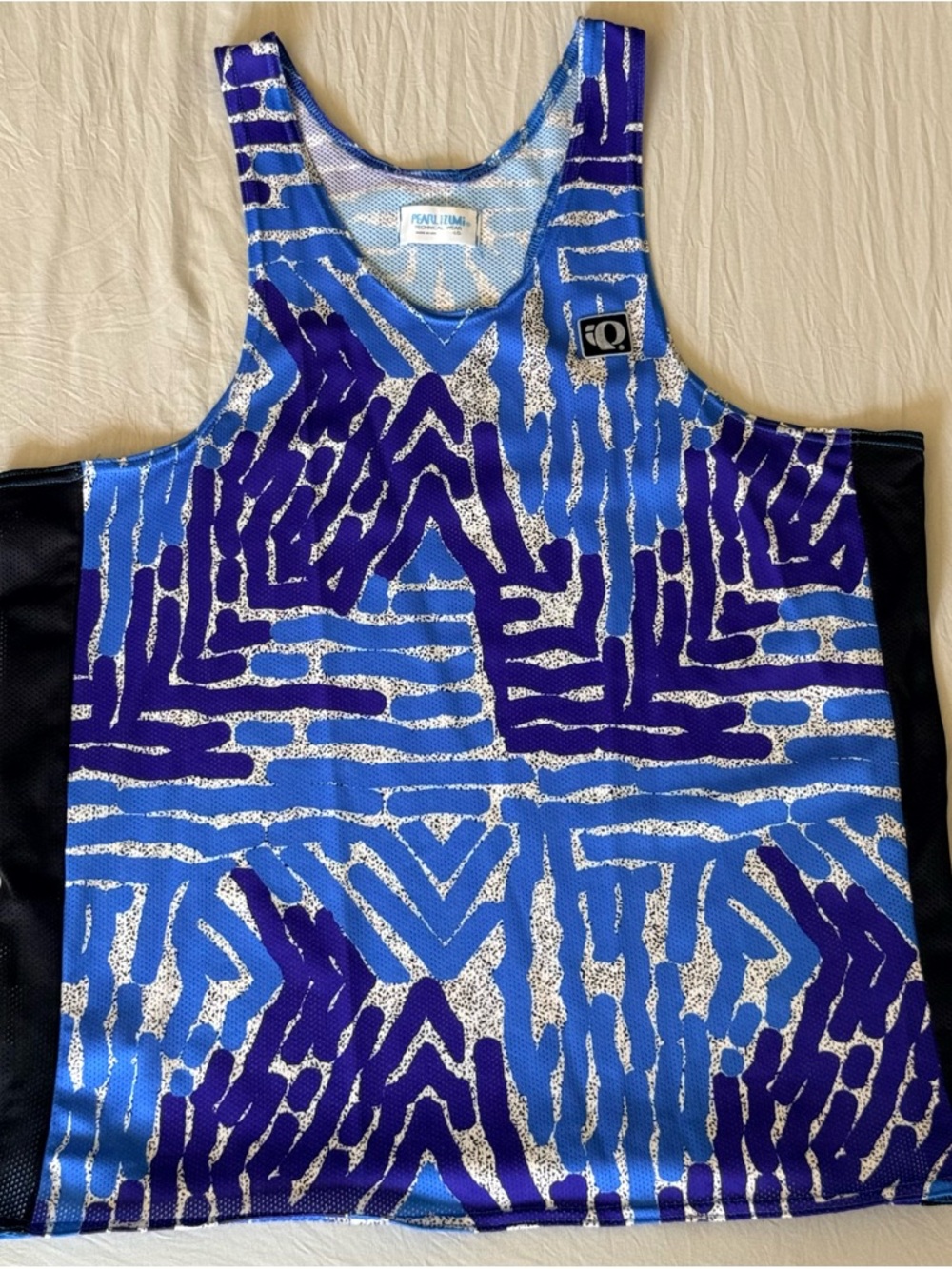 Pearl Izumi Blue and Purple AOP Cycling Performance Tank